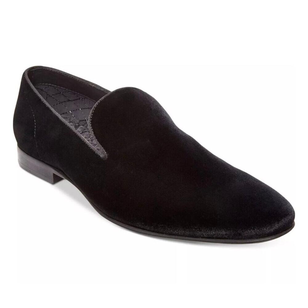 Steve Madden Laight Velvet Loafers Black Size 9 Classic Luxurious Elegent